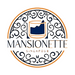 Logo of Mansionette with decorative elements on a white background